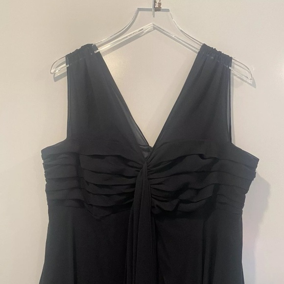R&M Richard Black Chiffon Dress Womens Size 14W (632) - Picture 3 of 5
